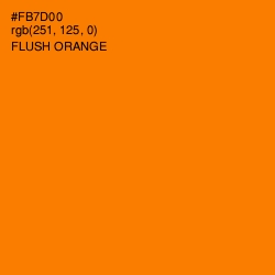 #FB7D00 - Flush Orange Color Image